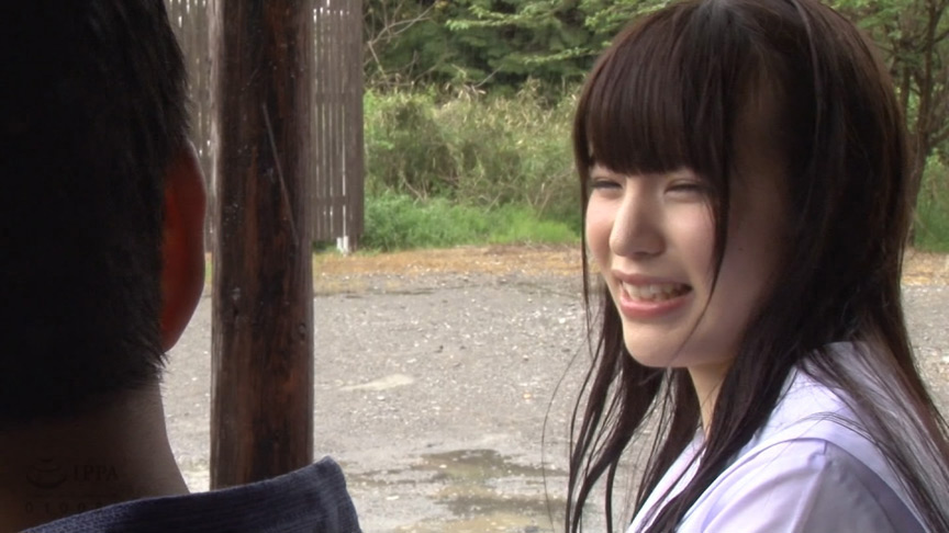 「【制服女子】びしょ濡れ女子校生の雨宿りシチュエーションで濡れ透け制服姿がエロい麻衣ちゃん」のサンプル画像1枚目