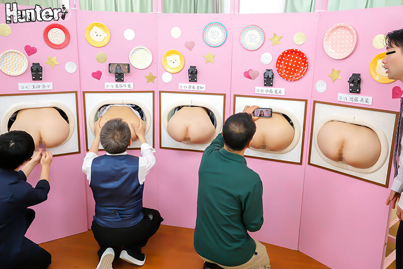 「『壁尻展覧会』2 美術部の文化祭の特設コーナーは女子部員たち自らの生尻を展示する壁尻！見て触れて挿れて楽しめるスケベすぎる芸術作品の展覧会！」のサンプル画像4枚目