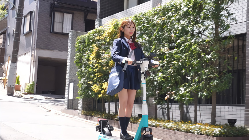 「電動キックボードで帰宅する小生意気な巨乳女先輩 不登校デカチン童貞後輩に「ほらっ挿れてみな！」とあおったら逆にメスイキLOOPされたよぉぉ～」のサンプル画像14枚目