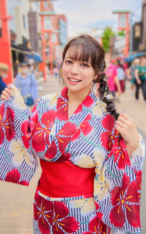「マチアプちゃん！ふわとろHカップの上京ハメ撮りSEX 浴衣デートでハメを外して即ハメモードで中出しOK はるな 22歳 大学生」のサンプル画像1枚目