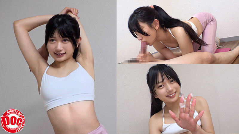 「【北岡果林・天羽りりか他】美少女インストラクターの密着手コキ&フェラご奉仕!スレンダー美女の筋トレエッチ」のサンプル画像1枚目