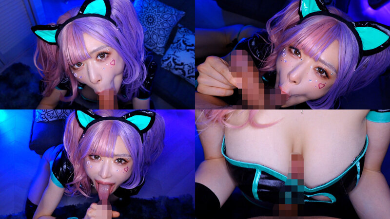 「爆乳舌長コスプレイヤーのねっとりナメクジ淫語責め」のサンプル画像18枚目
