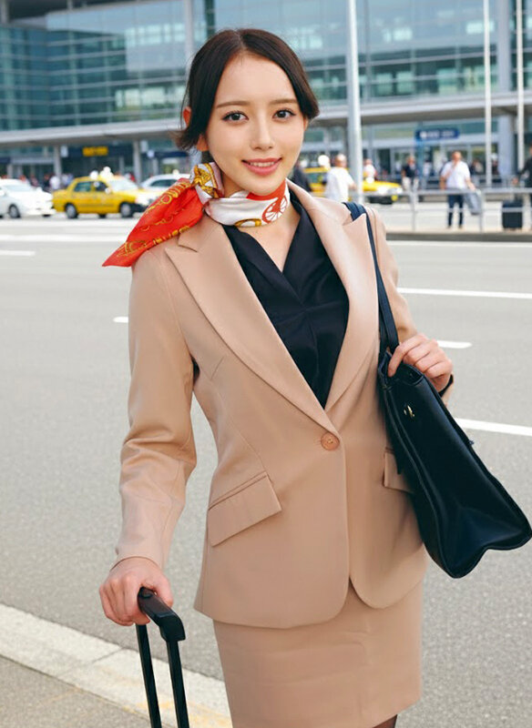 「大手航空会社のキャビンアテンダントと童貞君が黒パンスト直穿き素股で超発情!?黒パンスト越しの童貞デカチン先っぽ3cm挿入!敏感なオマ○コの入り口をグリグリされて奥まで挿れて欲しくなっちゃったCAさんが生ズボッ筆おろし//優しくも腰振るガニ股騎乗位で連続仰け反り…」のサンプル画像1枚目