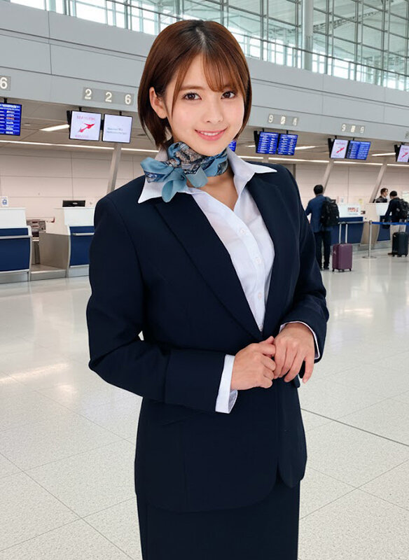 「大手航空会社のキャビンアテンダントと童貞君が黒パンスト直穿き素股で超発情!?黒パンスト越しの童貞デカチン先っぽ3cm挿入!敏感なオマ○コの入り口をグリグリされて奥まで挿れて欲しくなっちゃったCAさんが生ズボッ筆おろし//優しくも腰振るガニ股騎乗位で連続仰け反り…」のサンプル画像2枚目