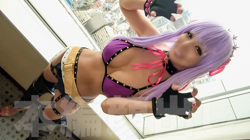 「【素人ギャル】褐色肌の巨乳ビキニコスプレ美女が激しいアクメで絶頂!フェラテク抜群の搾精プレイ」のサムネイル
