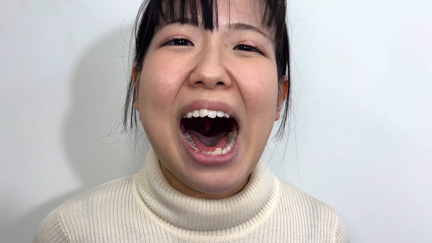 「唾液たっぷりかりなちゃんの口内観察」のサンプル画像1枚目