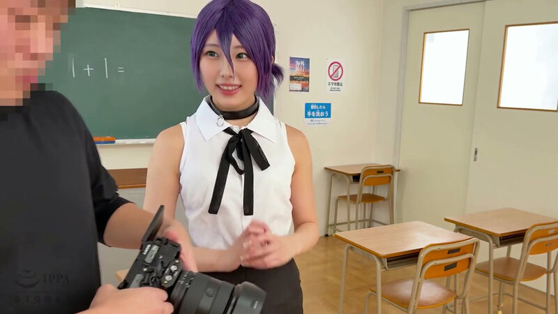 「【素人美少女】スレンダーコスプレイヤーと推し活撮影会で中出し体験【麻衣】」のサムネイル