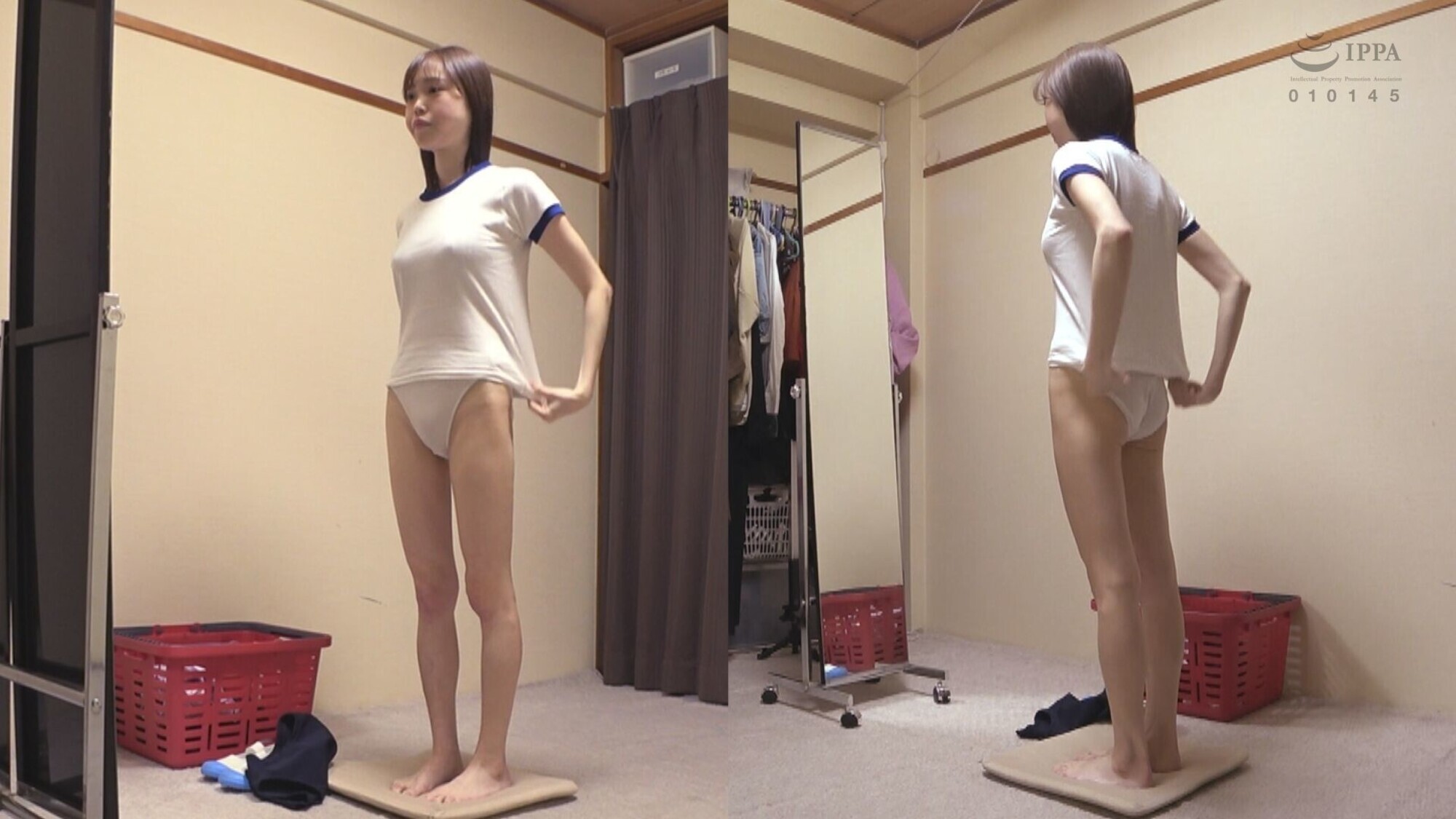 「宮本さと美 ムチムチ美尻 神体育着 美少女やぽっちゃり娘らにピチピチ体育着を着せ、ハミパン、ムレムレワレメを毛穴まで見えるほどの超ドアップ接写!さらに尻コキ、着衣お漏らし放尿や体育着ぶっかけ等体育着好きに送る完全着衣フェチAV」のサンプル画像1枚目