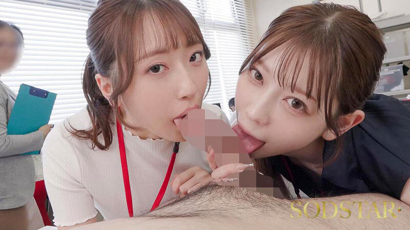 「【特典版】同期のSODSTAR新人天神羽衣と一宮るいが1日SOD女子社員 AV撮影の準備や企画会議など業務体験中にデカチンを即ハメされまくり!人生最大の羞恥に赤面しっぱなし!」のサンプル画像19枚目