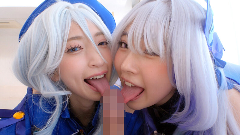 「低身長ちっぱい甘サド◆レイヤーたちのM男カメコを沼らせる極上のW痴女ハーレム 冬愛ことね 皆月ひかる」のサンプル画像9枚目