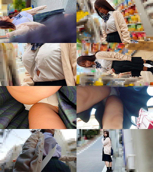 「《巨根痴●》巨乳女子学生 白P」のサンプル画像1枚目