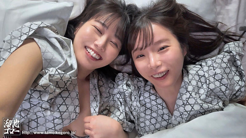 「Wレズ解禁 某AVメーカー女子社員2人が退職1日前に有休使ってレズビアン温泉旅行！！ 松丸香澄 北村海智」のサンプル画像7枚目