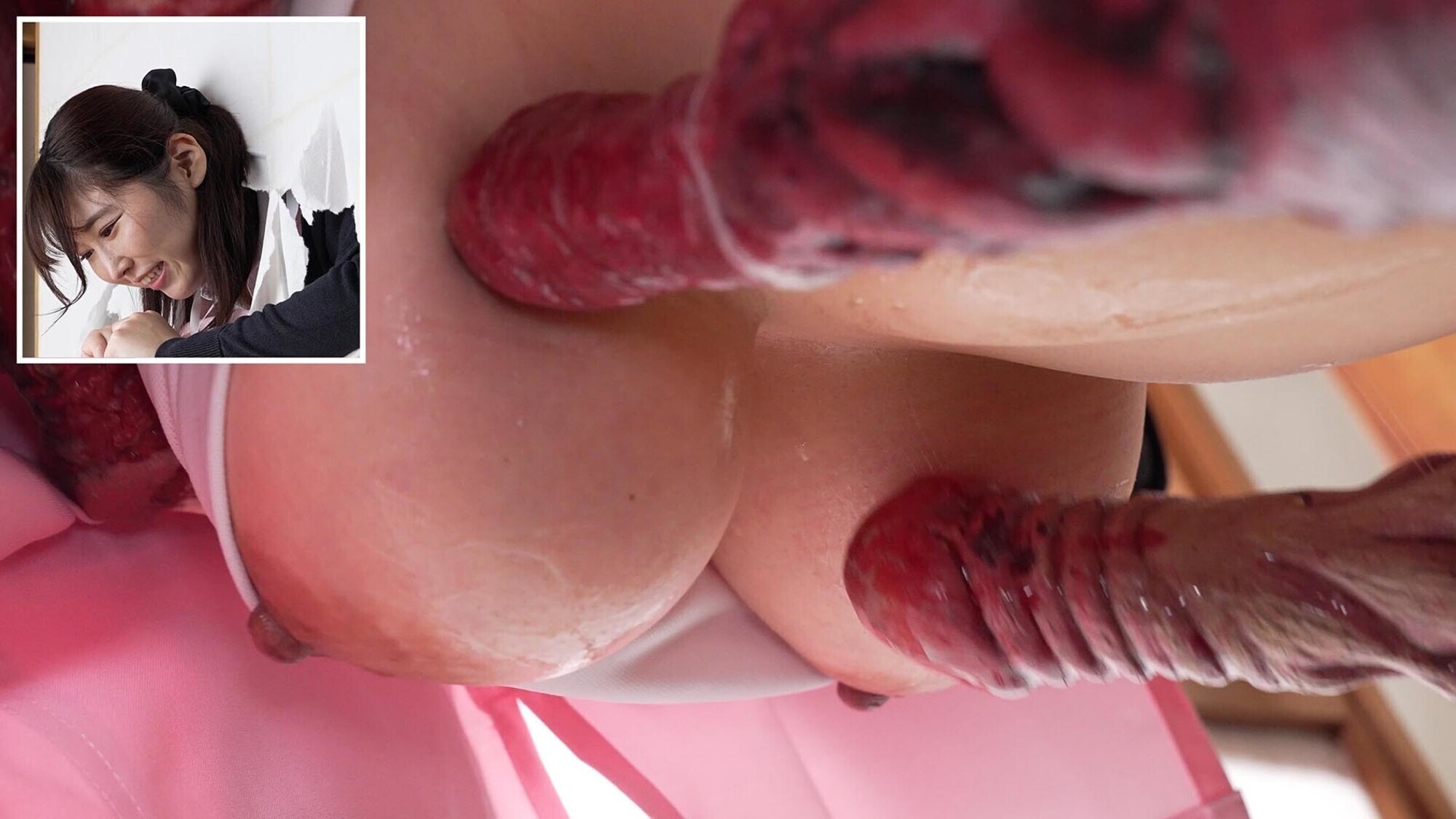 「【巨乳美女】感覚遮断プレイで潮吹き絶頂＆中出しフィニッシュ！触手責めに悶える姿がエロすぎる」のサンプル画像8枚目