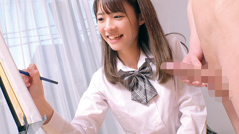 「激シコ制服美少女が挑戦！？おち○ぽデッサン！あなたのオマ○コに挿れて欲しいデカチンを描いてくださいw」のサンプル画像15枚目