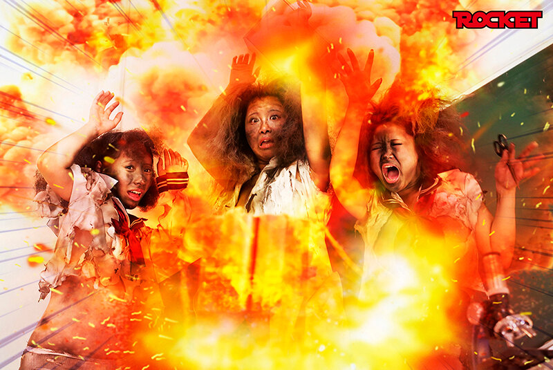 「無様エロ再び!裸より恥ずかしい爆発黒焦げ女 パート2 理科の実験完全版」のサンプル画像9枚目