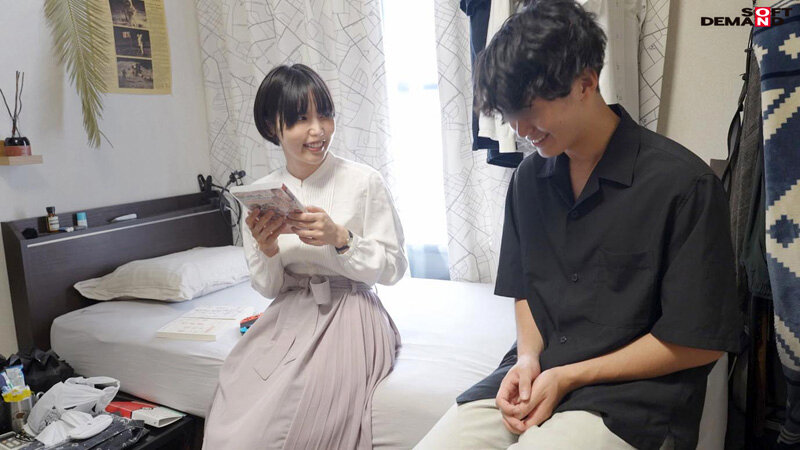 「はじめての筆下ろしデート！SOD女子社員を 1 日貸切！！童貞君と外でいっぱいキスして朝から晩までイチャLOVE密着しまくったSEXドキュメント！！！ 柴崎はる」のサンプル画像3枚目