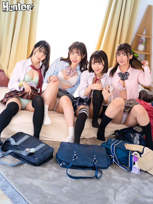 「「学校も仕事もサボってみんなでエッチなことしよ！」目が覚めたら部屋には見知らぬ家出少女たち！ハメを外して泥●した翌朝、目が覚めると部屋には…」のサンプル画像1枚目