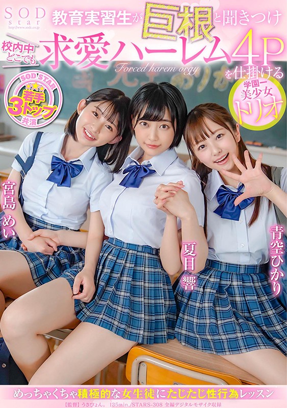 「教育実習生が巨根と聞いて、どうしてもおしゃぶりしたくて、近寄ってきたおち●ぽが大好きな3人組です」のサムネイル