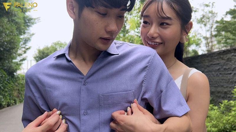 「「お外で勃起して恥ずかしくないの？」彼女持ちのM男クンを寸止め焦らしデートの限界ギリギリで即ホテルに連れ込み何度も射精させる痴女お姉さん 三葉ちはる」のサンプル画像1枚目