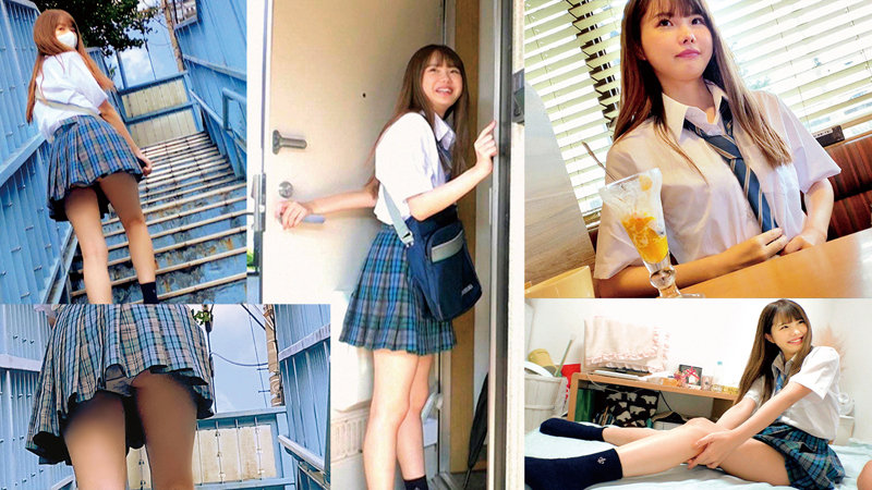「青チェックの制服がまぶしいJ〇…」のサムネイル