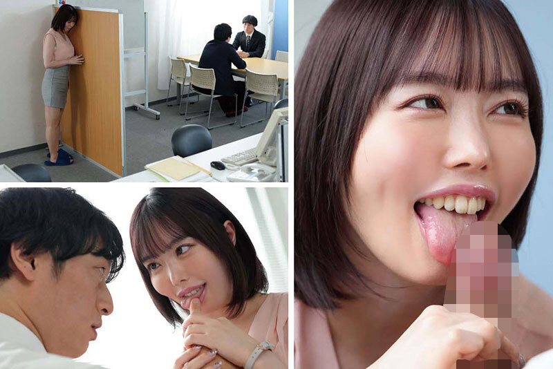 「小栗操が魅せる痴女プレイ！フェラ＆中出し＆ごっくんで部下を誘惑する女上司の濃厚テクニック」のサンプル画像1枚目